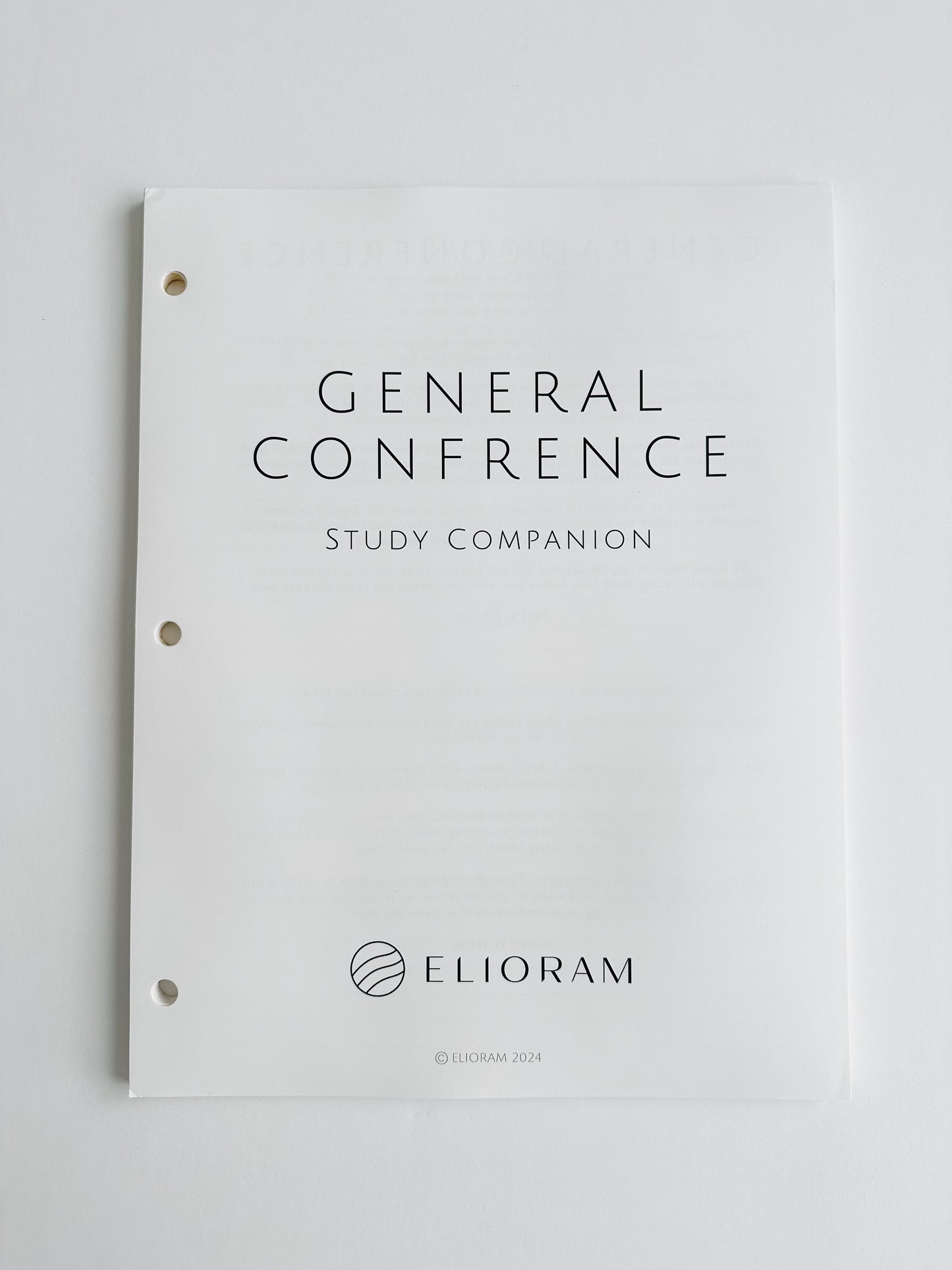 Conference Study Companion Digital Download
